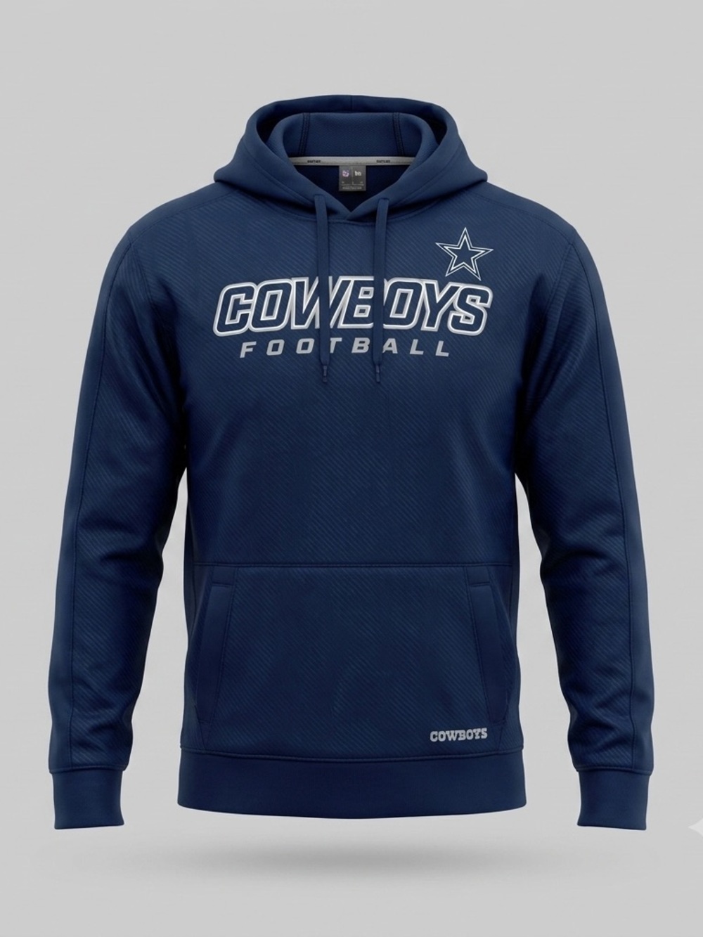 NFL Dallas Cowboys Navy Pullover Hoodie with White Logo men’s medium